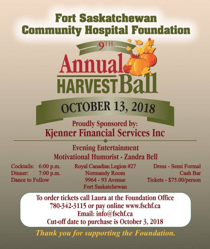 FSCHF 2018 Harvest Ball Poster